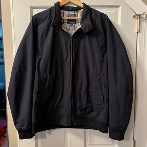 Brooks Brothers Navy Blue Bomber Jacket